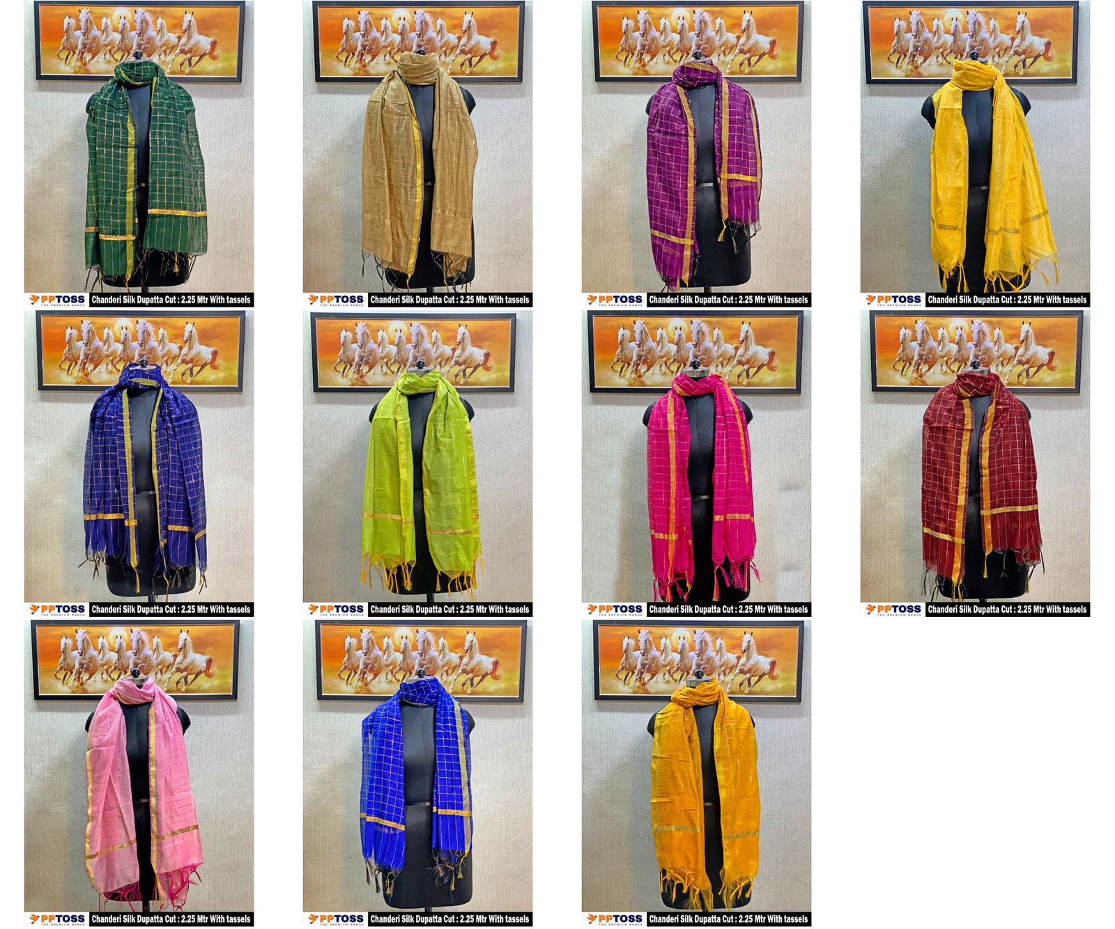 Pptoss Chanderi Dupatta 1 New Designer Fancy Wear Dupatta Collection